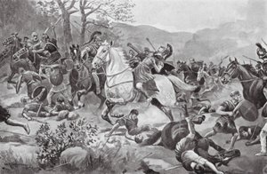 The Battle of Coronea, BC 447 by George Derville (after) Rowlandson