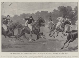 The International Polo Matches at Hurlingham, the Second of the America Challenge Cup Games by George Derville Rowlandson