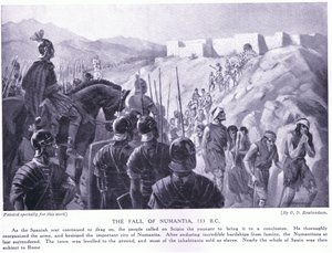 The fall of Numantia 133BC by George Derville Rowlandson