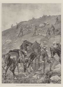 Trooper of the Imperial Light Horse Holding Chargers During an Attack by George Derville Rowlandson