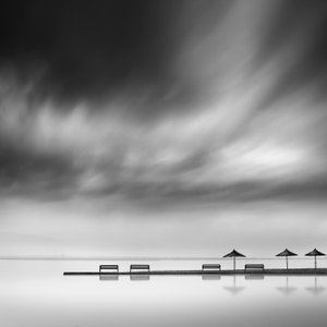 Cloudy Beach Serenity