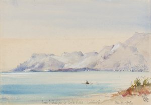From the Station at Bordighera, Looking West, 25th February 1878 by George Douglas Tinling
