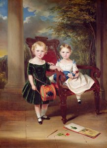 Portrait of Two Children, Herbert and Rose, 1844