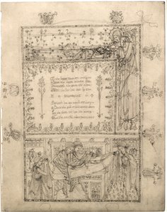 Study for an Illumination for "A Dream of a Blessed Spirit" by George Dutch Davidson