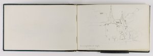 (Sketchbook) Corner of Castle at Aigle by George Elbert Burr