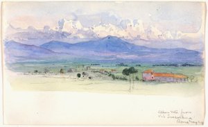 Alban Mountains from Via Tuscolana, Rome