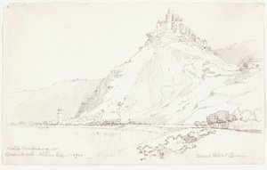 Castle Marksburg at Braubach, Rhine