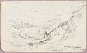 Looking toward Dolwyddelan, Valley of Lledr by George Elbert Burr