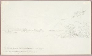 The Rhine below St. Goarshausen by George Elbert Burr