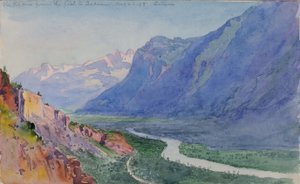 The Rhone from the Path to Salvari Switzerland, 1898