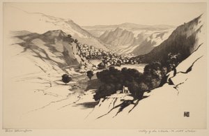 Valley of the Lledr, North Wales (no. 1) by George Elbert Burr