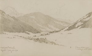 West from Toblach, Tyrol by George Elbert Burr