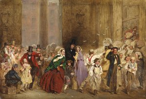 A Sketch for The General Post Office, One Minute to Six by George Elgar Hicks