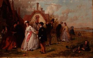 Croquet by George Elgar Hicks