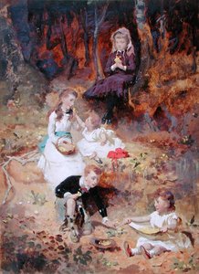 Five Children Playing in the Forest