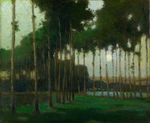 Moonlight Landscape by George Elmer Browne