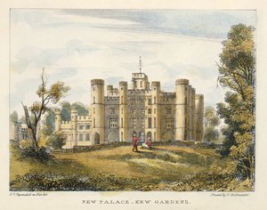 New Palace, Kew Gardens, plate 1 from Kew Gardens: A Series of Twenty-Four Drawings on Stone, engraved by Charles Hullmandel by George Ernest after Papendiek