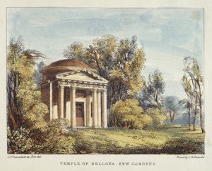 Temple of Bellona, Kew Gardens, plate 24 from Kew Gardens: A Series of Twenty-Four Drawings on Stone, engraved by Charles Hullmandel, published 1820