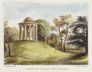 Temple of the Sun, Arboretum, Kew Gardens, plate 20 from Kew Gardens: A Series of Twenty-Four Drawings on Stone, engraved by Charles Hullmandel, published 1820