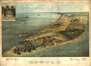 Point Lookout, Md. View of Hammond General Hospital & U.S. General Depot for Prisoners of War