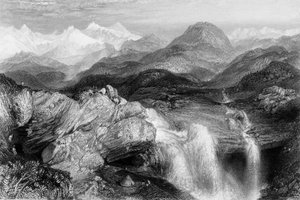 Falls near the Source of the Jumna by George Francis White