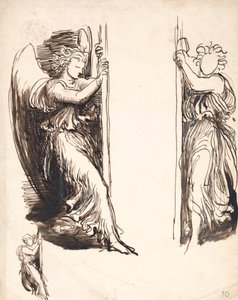 Studies for the Angels in The Court of Death