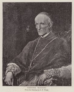 Henry Edward Manning, English Catholic cardinal and Archbishop of Westminster by George Frederick (after) Watts