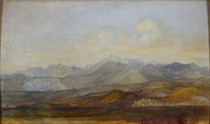 The Carrara Mountains from Pisa
