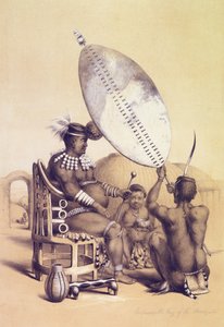 Umpanda the King of the Amazulu, 1849 by George French Angas