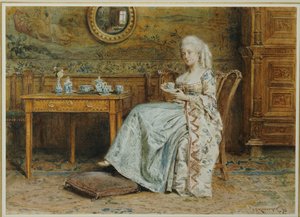 Afternoon Tea, 1876 by George Goodwin Kilburne