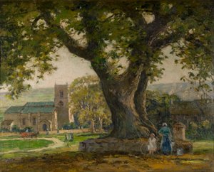 Wensley Village, Yorkshire by George Graham