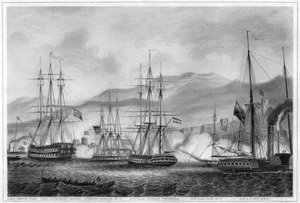 Attack on Sidon by Commodore Charles Napier by George Greatbatch