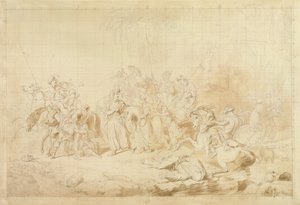 Banditti of Kurdistan Assisting Georgians in Surprising and Carrying off Circassian Women by George Hayter