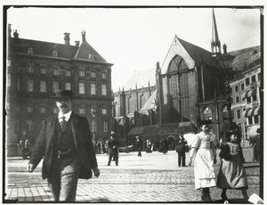 View of the Dam in Amsterdam by George Hendrik Breitner
