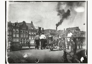 View of the Prinsengracht at the Bridge over the Leidsegracht in Amsterdam by George Hendrik Breitner