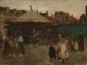 Fair at Haarlemmerplein by George Hendrik Breitner