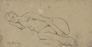 Reclining Nude Woman by George Hendrik Breitner