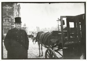 Horses with Carriage at Leidseplein in Amsterdam by George Hendrik Breitner