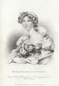 Anna Maria Porter, English poet and novelist by George Henry (after) Harlow