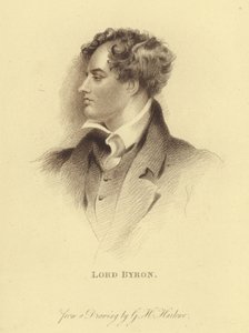 Portrait of Lord Byron by George Henry (after) Harlow