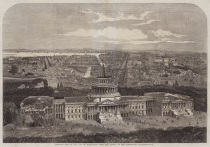 Birdseye View of the City of Washington, with the Capitol in the Foreground by George Henry Andrews