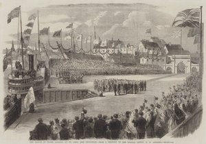 The Prince of Wales landing at St John, New Brunswick by George Henry Andrews