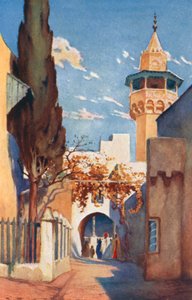 A Mosque in the Bazar of Tunis by George Henry Benton Fletcher
