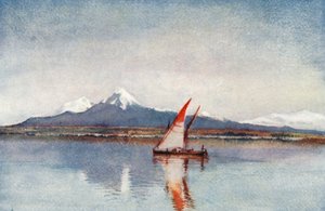 Bay of Tunis, from Carthage, showing Bou-Cornein by George Henry Benton Fletcher