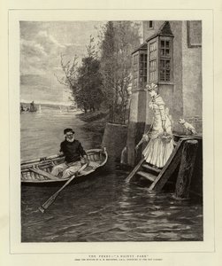 The Ferry, A Dainty Fare by George Henry Boughton