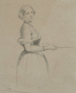 Portrait of a Young Woman, 1856 by George Henry Hall