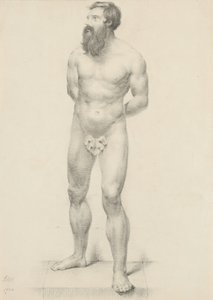 Untitled - Standing Male Nude with Fig Leaf
