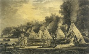 Encampment of the Domiciliated Indians, 1807 by George Heriot