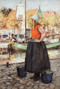 Woman Along Canal
