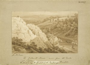 Hotwell House from Clifton Rocks, c.1815